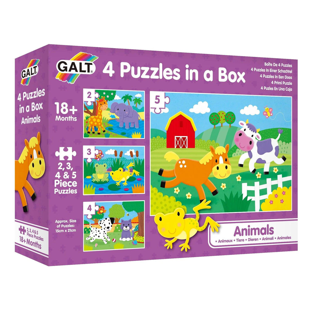 4 Puzzles in a Box - Animals - TheToysRoom