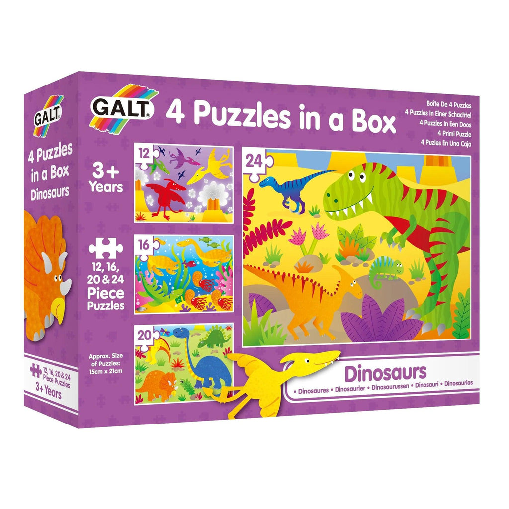 4 Puzzles in a Box Dinosaurs - TheToysRoom