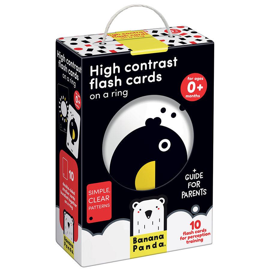 Banana Panda High Contrast Flash Cards on a Ring - TheToysRoom