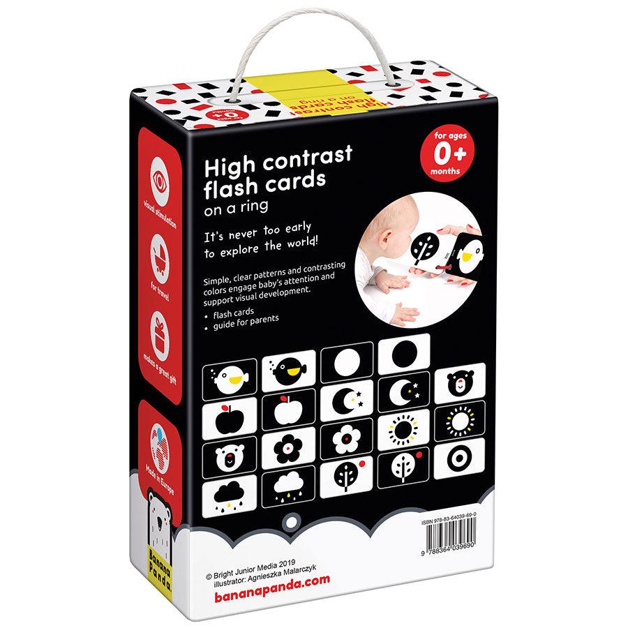 Banana Panda High Contrast Flash Cards on a Ring - TheToysRoom