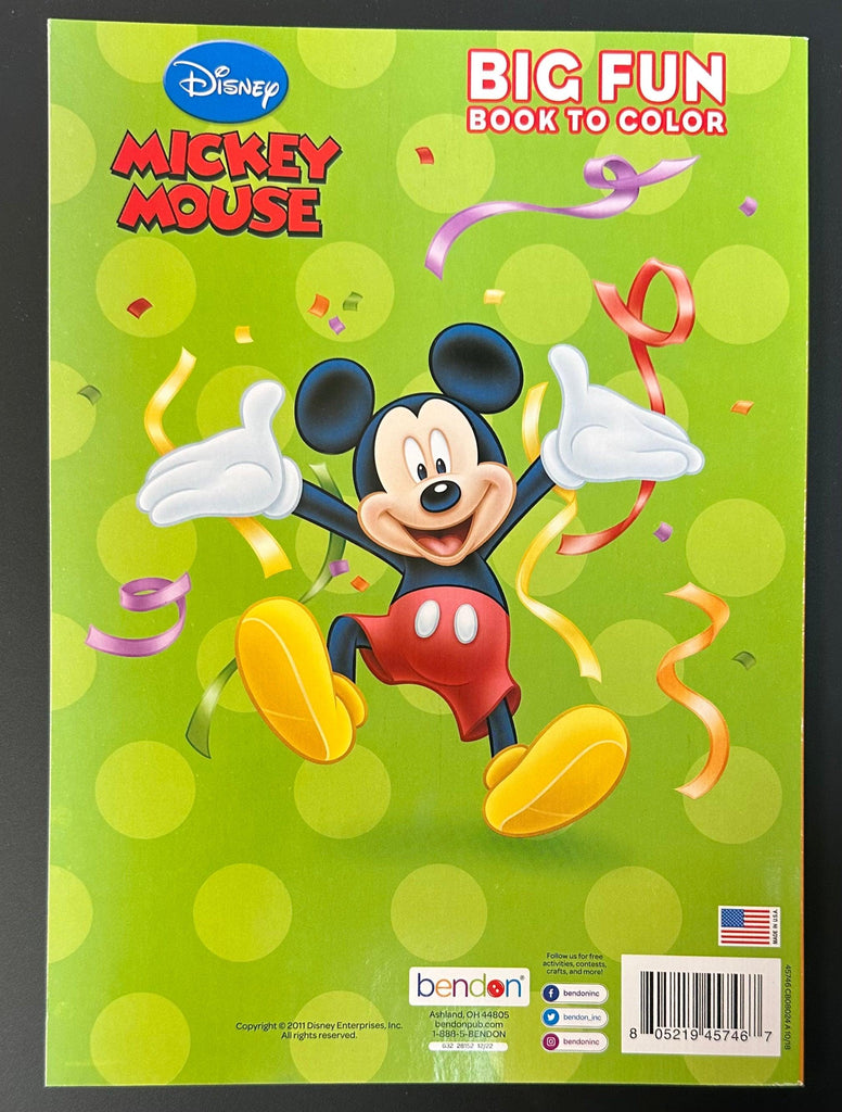 Disney Mickey Mouse Big Fun Book to Color - TheToysRoom