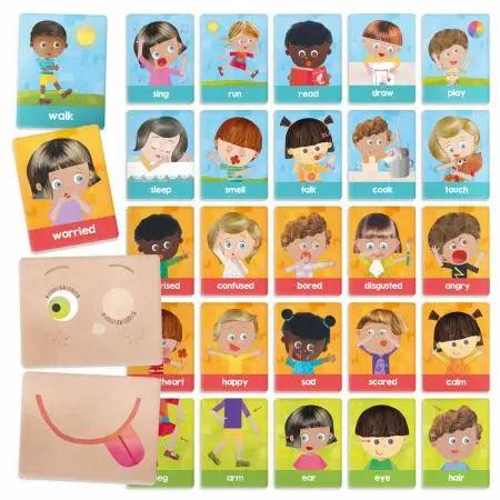 Flashcards Emotions and Actions Montessori - TheToysRoom