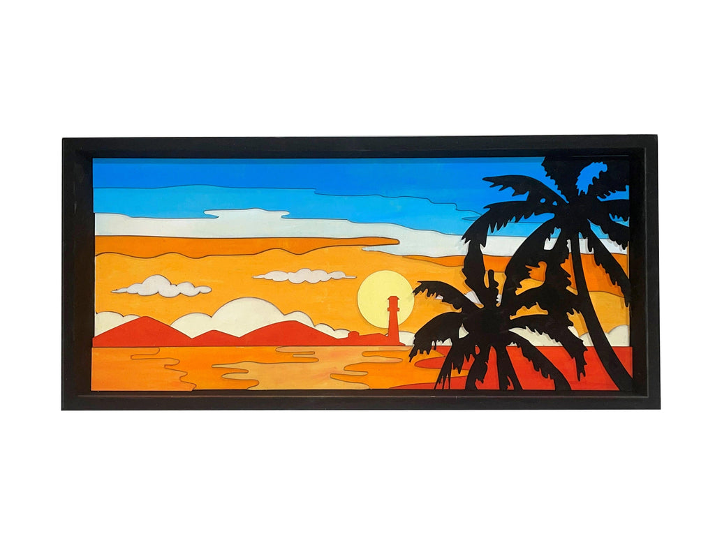 Get Stacked Paint & Puzzle - Tropical Sunset - TheToysRoom
