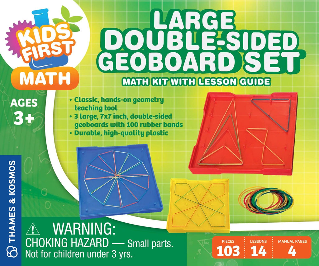 Kids First Math: Large Double-Sided Geoboard Set - TheToysRoom