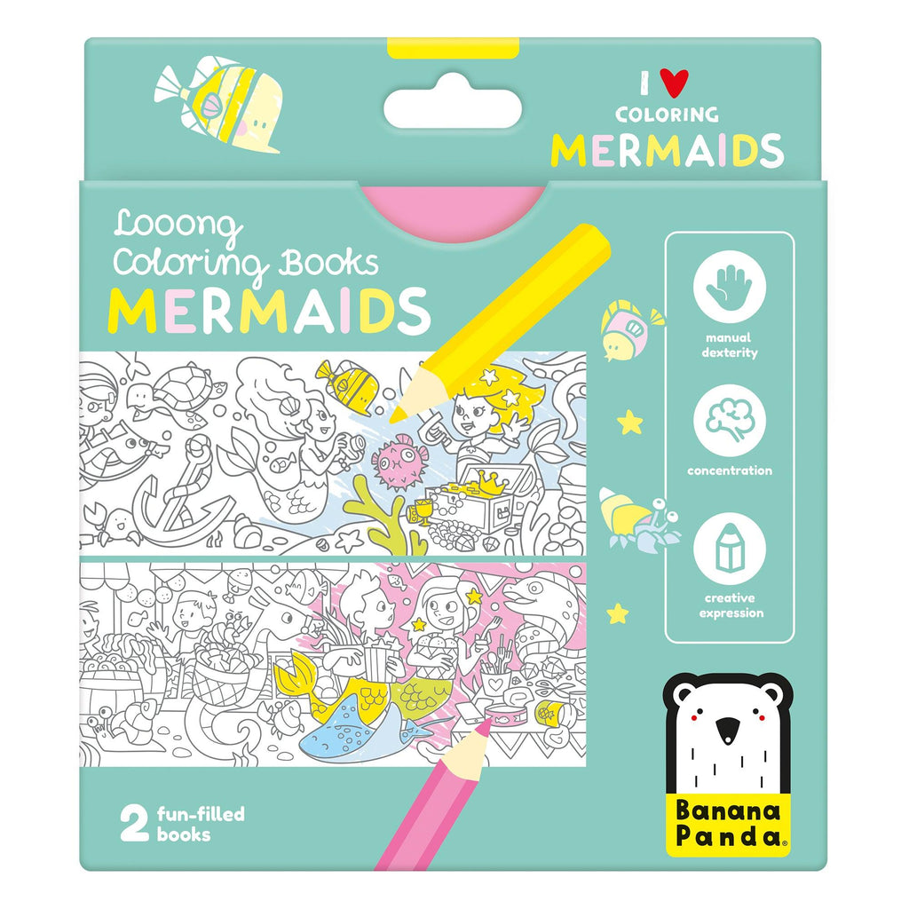 Looong Coloring Books - I Love Coloring Mermaids - TheToysRoom