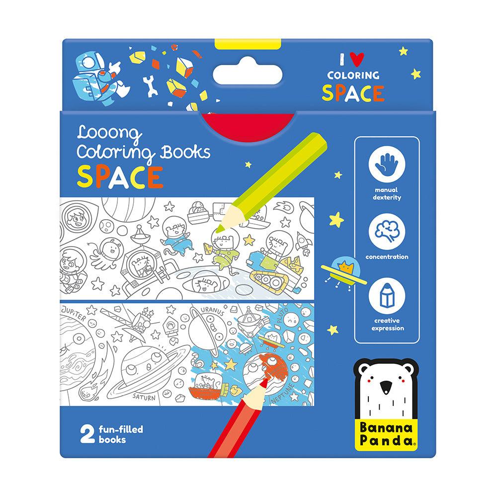 Looong Coloring Books - I Love Coloring Space - TheToysRoom