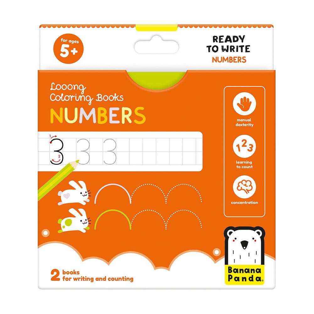 Looong Coloring Books - Ready to Write Numbers - TheToysRoom