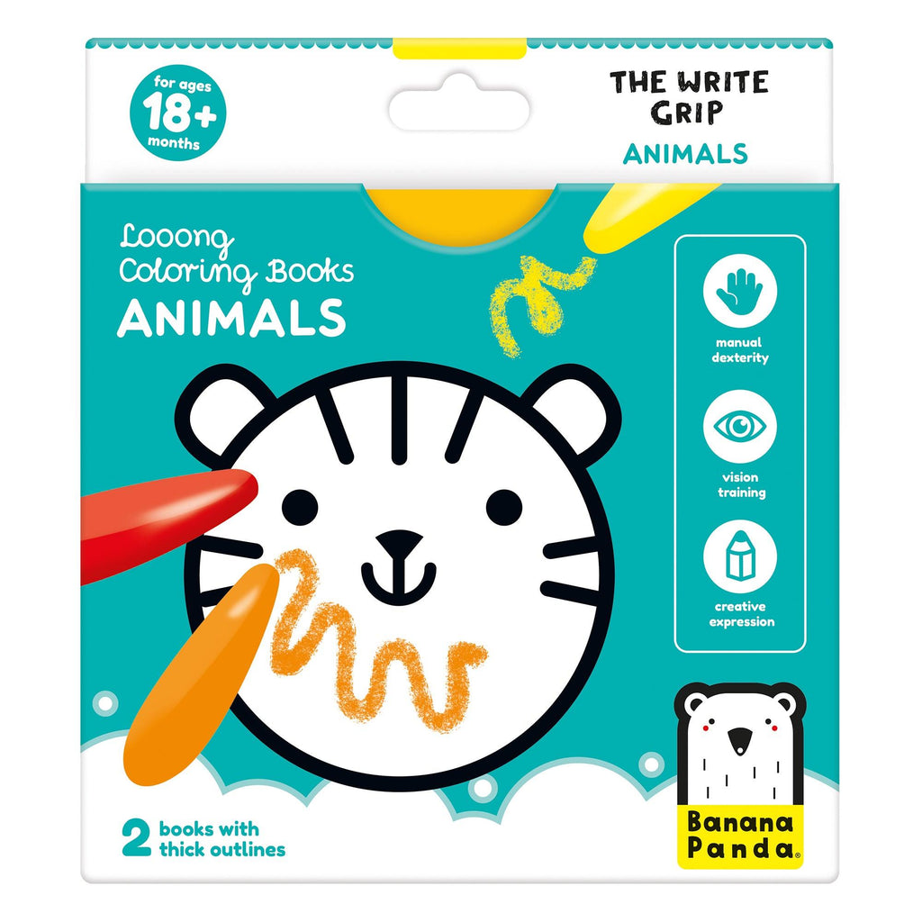 Looong Coloring Books The Write Grip - Animals - TheToysRoom