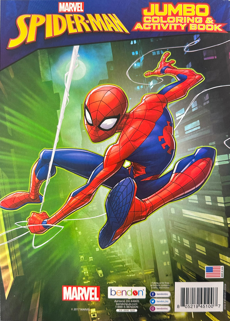 Marvel Spider-Man Jumbo Coloring and Activity Book - TheToysRoom