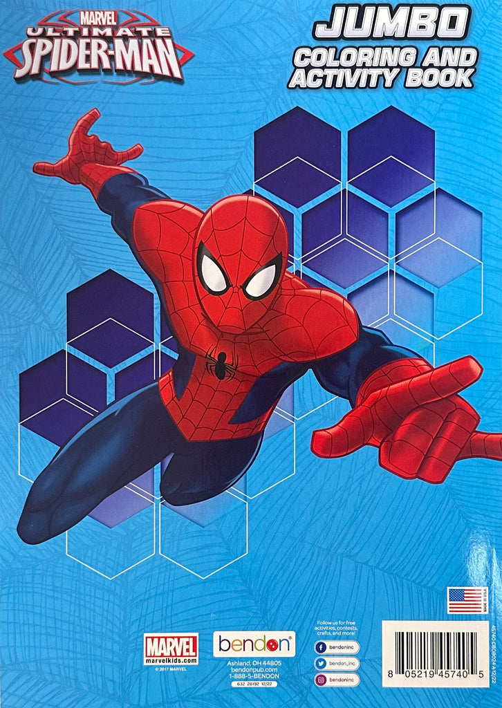 Marvel Ultimate Spider-Man Jumbo Coloring and Activity Book - TheToysRoom