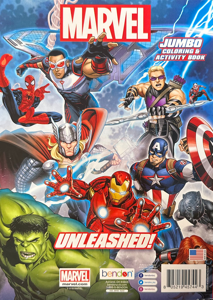 Marvel Unleashed Jumbo Coloring and Activity Book - TheToysRoom