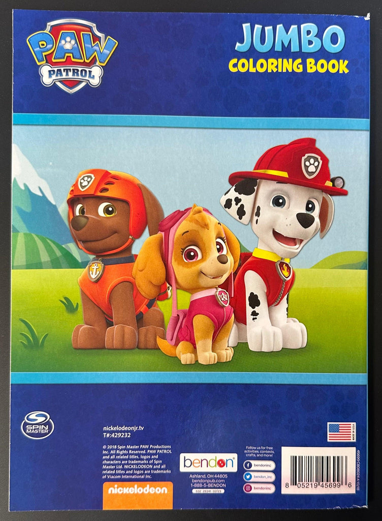 Paw Patrol: Pups in Action Jumbo Coloring Book - TheToysRoom