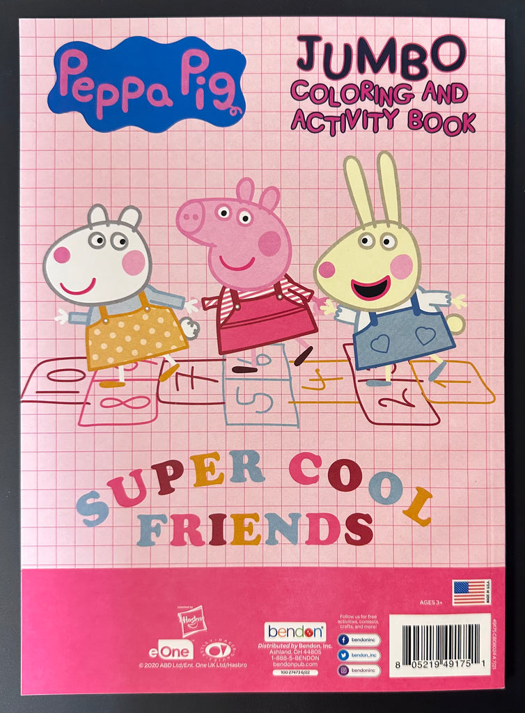 Peppa Pig Jumbo Coloring and Activity Book - TheToysRoom