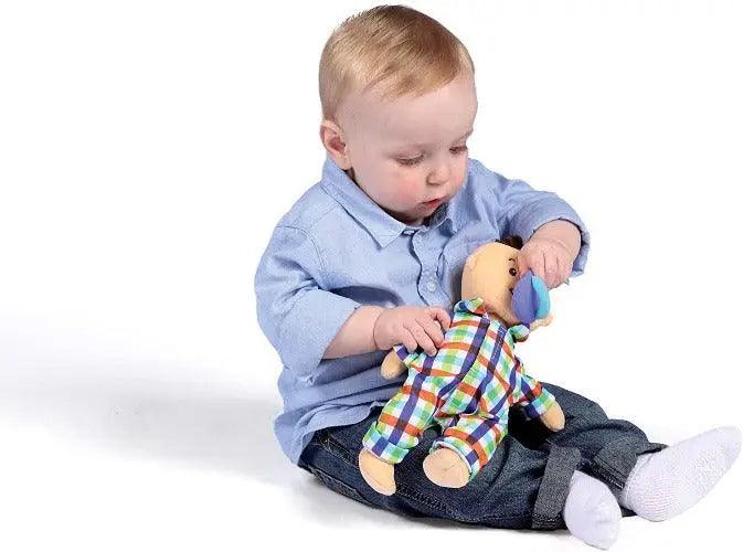 Wee Baby Fella Peach with Brown Hair - TheToysRoom