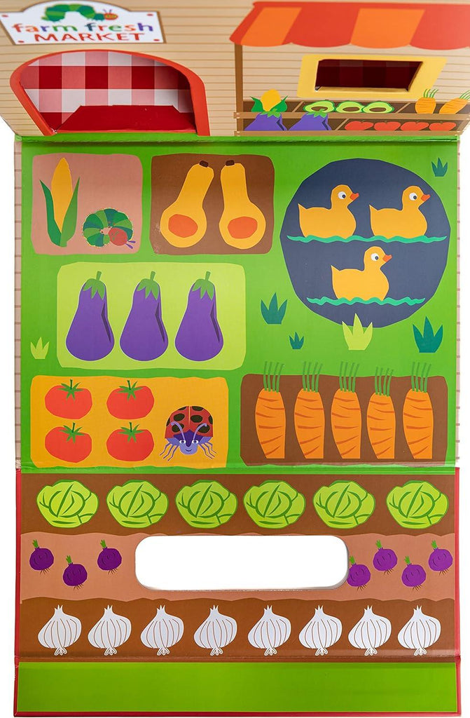 Wooden Playset with Carrying Case Farmers Market Play - TheToysRoom