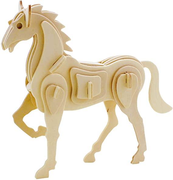 3D Classic Wooden Puzzle - Horse - TheToysRoom