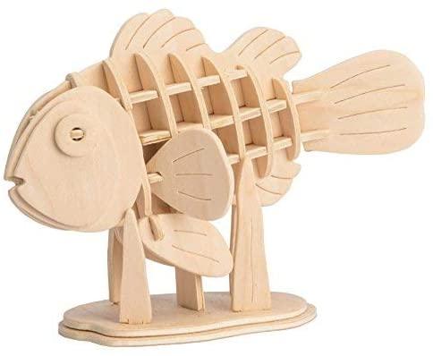 3D Wooden Puzzle Clownfish - TheToysRoom
