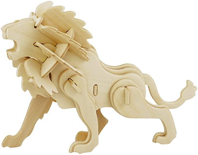 3D Wooden Puzzle Lion - TheToysRoom