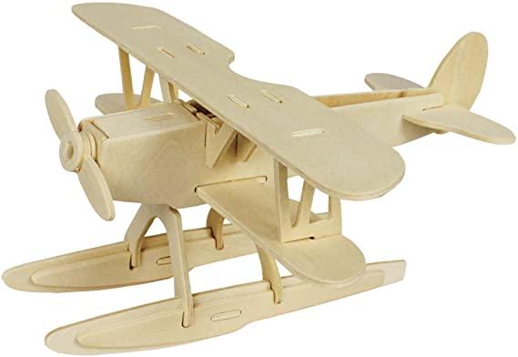 3D Wooden Puzzle Sea Plane - TheToysRoom