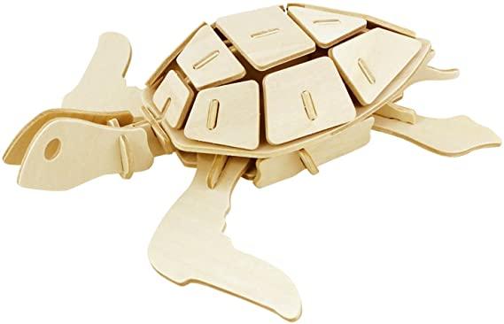 3D Wooden Puzzle Sea Turtle - TheToysRoom