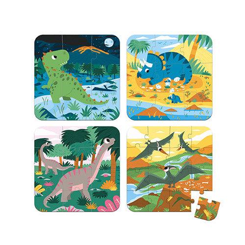 4 Progressive Puzzles - Dinosaurs - TheToysRoom