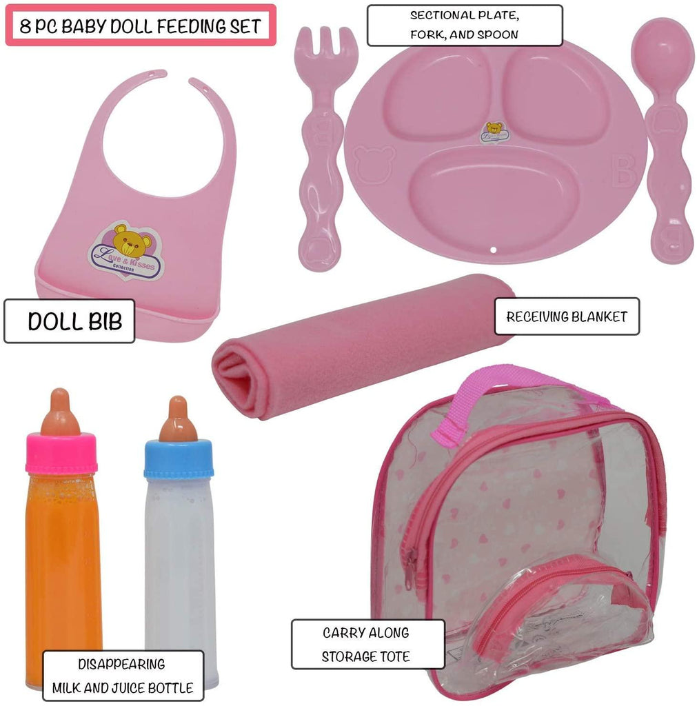 Baby Doll Accessories, Doll Magic Bottles & Doll Feeding Set in a Bag - TheToysRoom