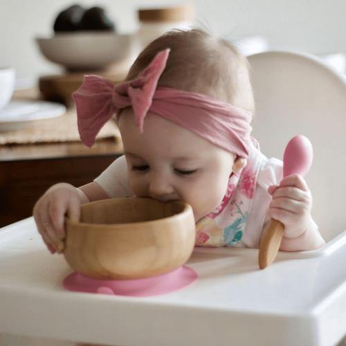 Bamboo Suction Baby Bowl + Spoon - TheToysRoom