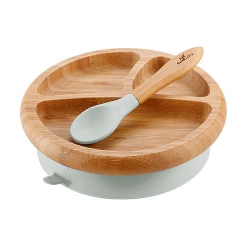 Bamboo Suction Baby Plate + Spoon - TheToysRoom