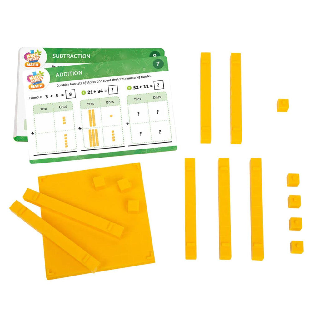 Base Ten Blocks Math Kit with Activity Cards - TheToysRoom