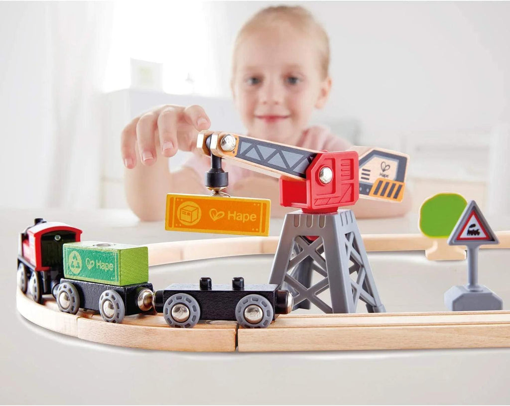 Cargo Delivery Loop Train and Railway Toy Set - TheToysRoom
