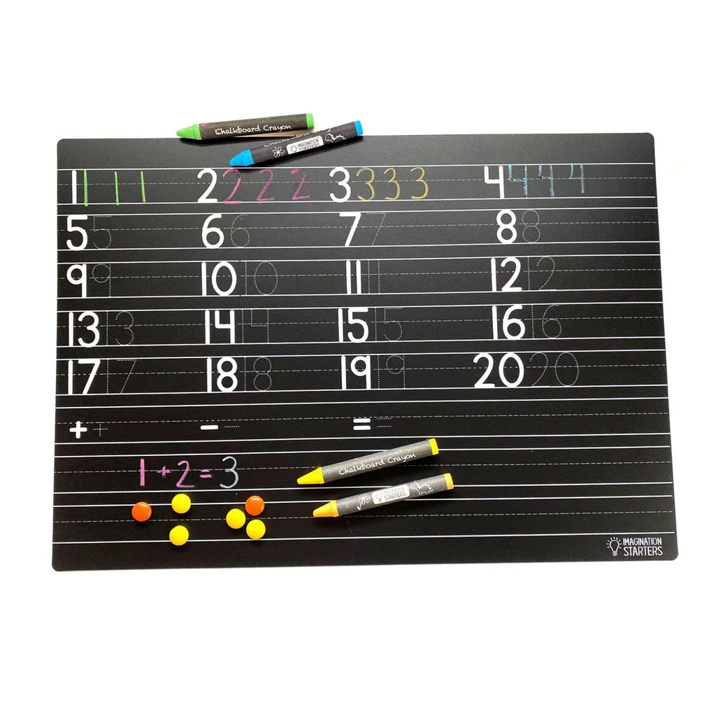 Chalkboard Numbers Placemat - TheToysRoom