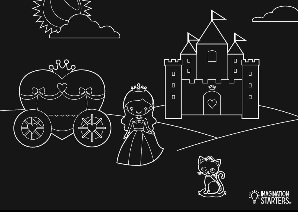 Chalkboard Princess Placemat - TheToysRoom