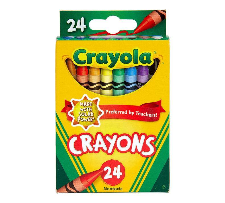 Crayola - Classic Color Crayons, Peggable Retail Pack, 24 Colors - TheToysRoom