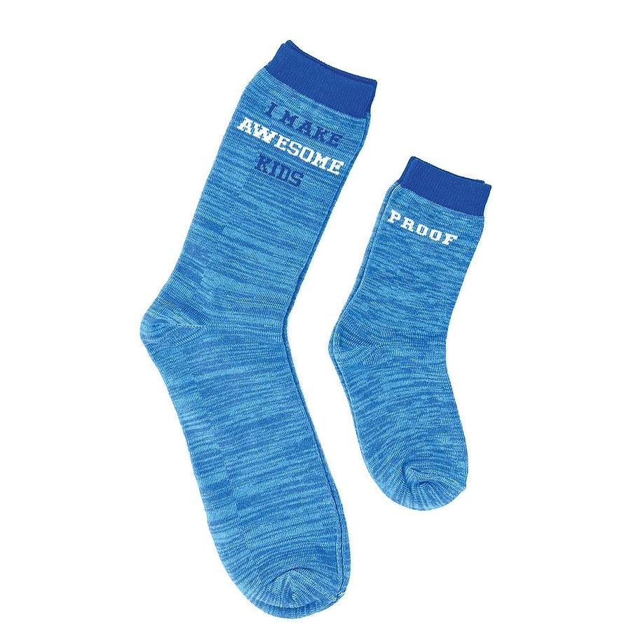 Daddy & Me, Awesome Babies Proof, 2-Pair Socks - TheToysRoom