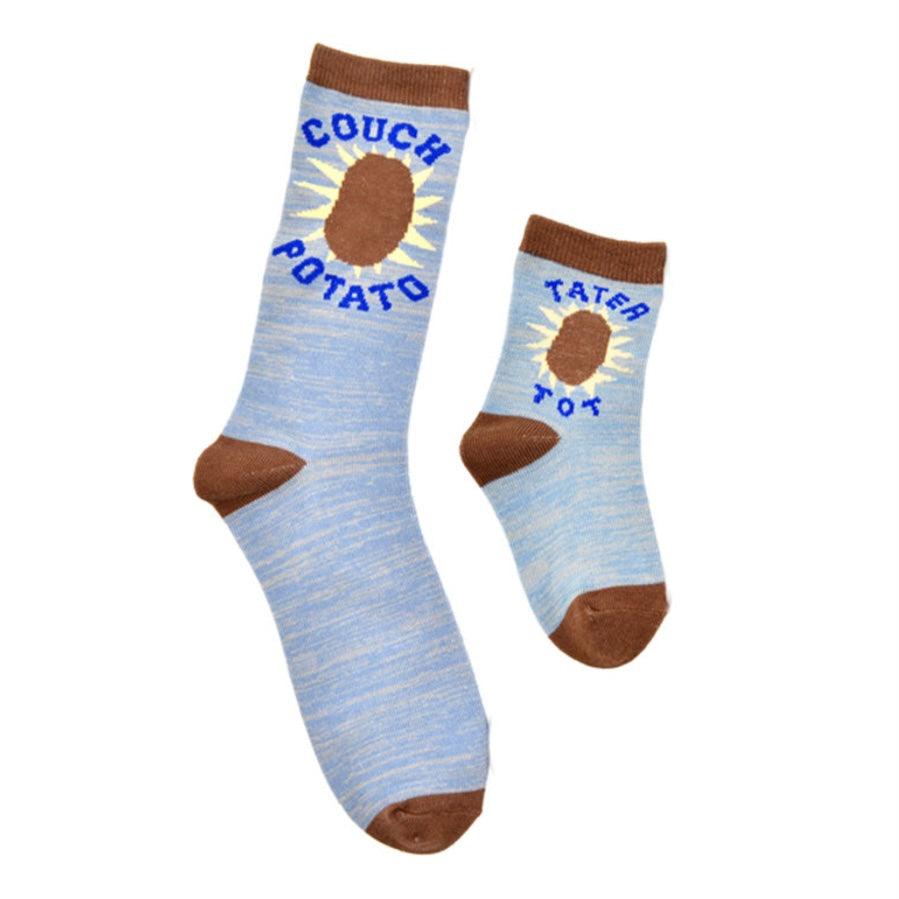 Daddy & Me, Couch Potato / Tater Tot, 2-Pair Socks - TheToysRoom