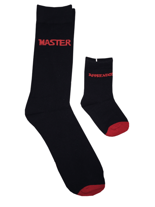 Daddy & Me, Master & Apprentice, 2-Pair Socks - TheToysRoom