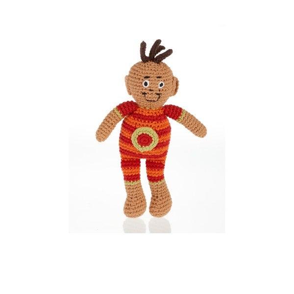 Doll Baby Rattle Red - TheToysRoom