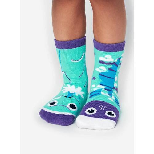 Dolphin & Fish, Kids Collectible Mismatched Socks - TheToysRoom