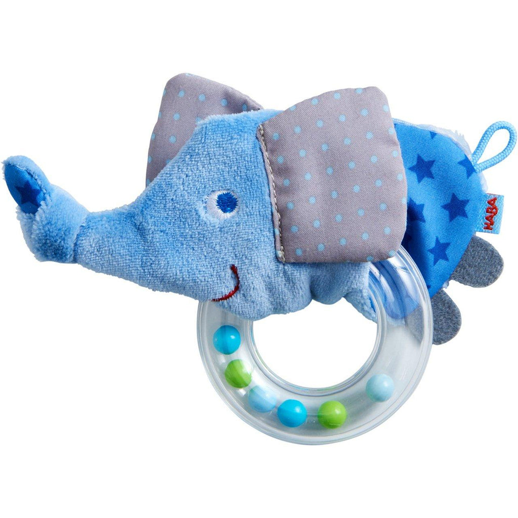 Elephant Rattle with Removable Teething Ring - TheToysRoom
