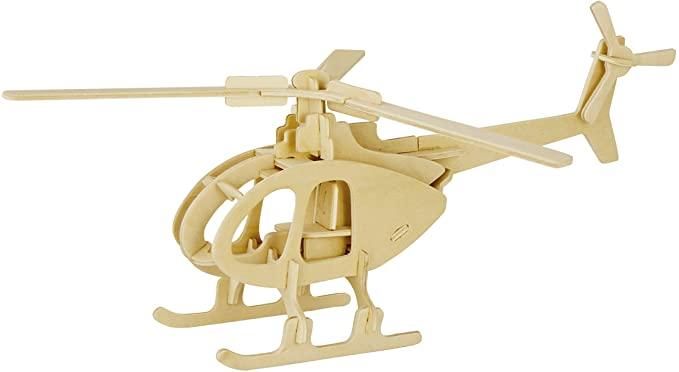 Hands Craft 3D Wooden Puzzle Helicopter - TheToysRoom