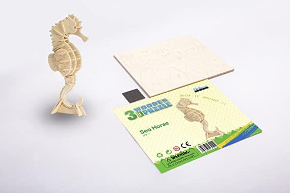 Hands Craft 3D Wooden Puzzle Sea Horse - TheToysRoom