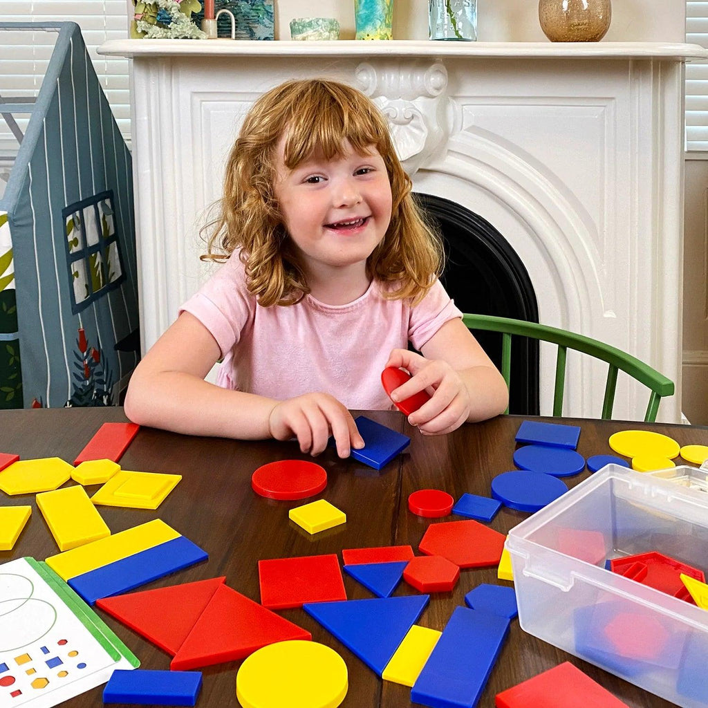Kids First Math: Attribute Blocks Math Kit with Activity Cards - TheToysRoom