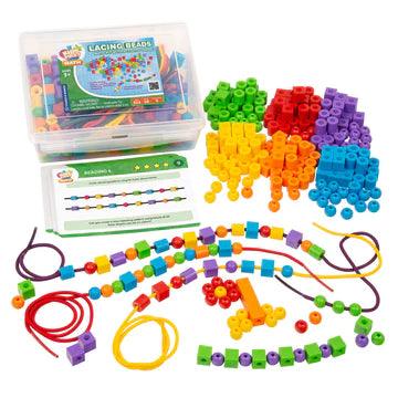 Kids First Math: Lacing Beads Math Kit with Activity Cards - TheToysRoom