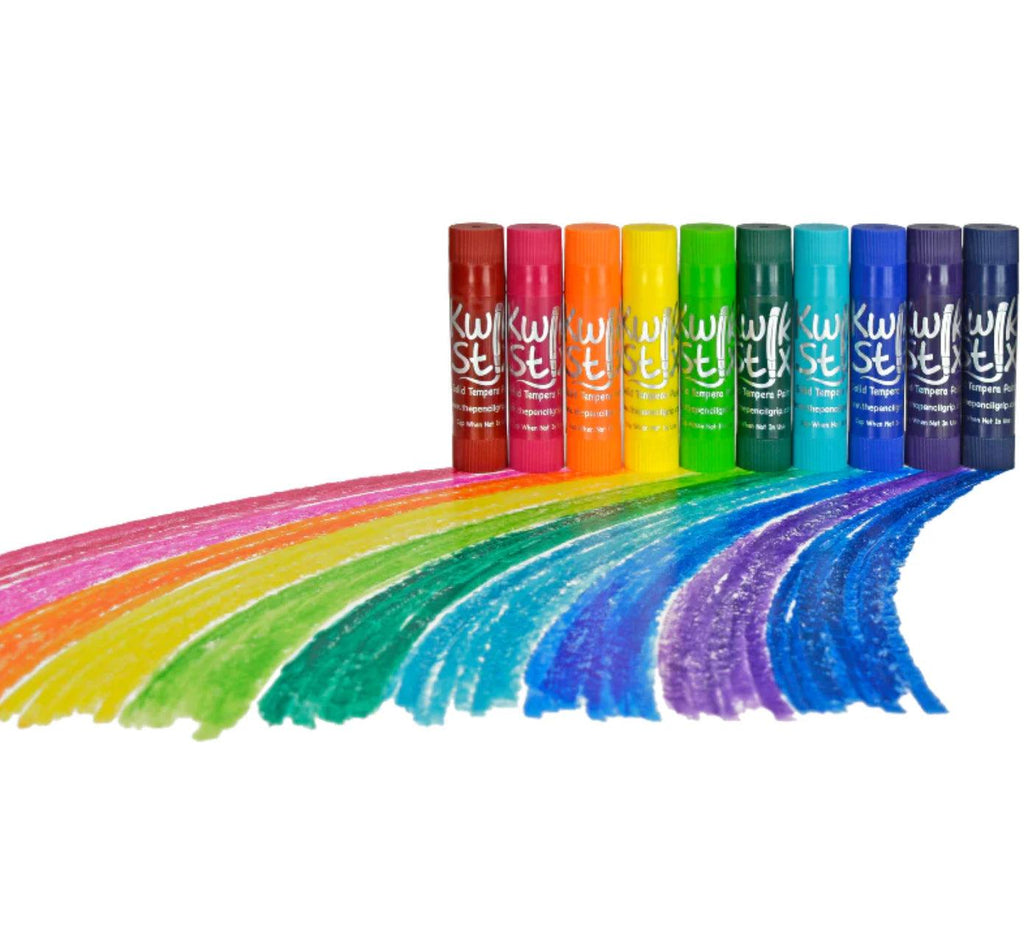 Kwik Stix Tempera Paint, Super Quick Drying, 10 Assorted Jewel Colors - TheToysRoom