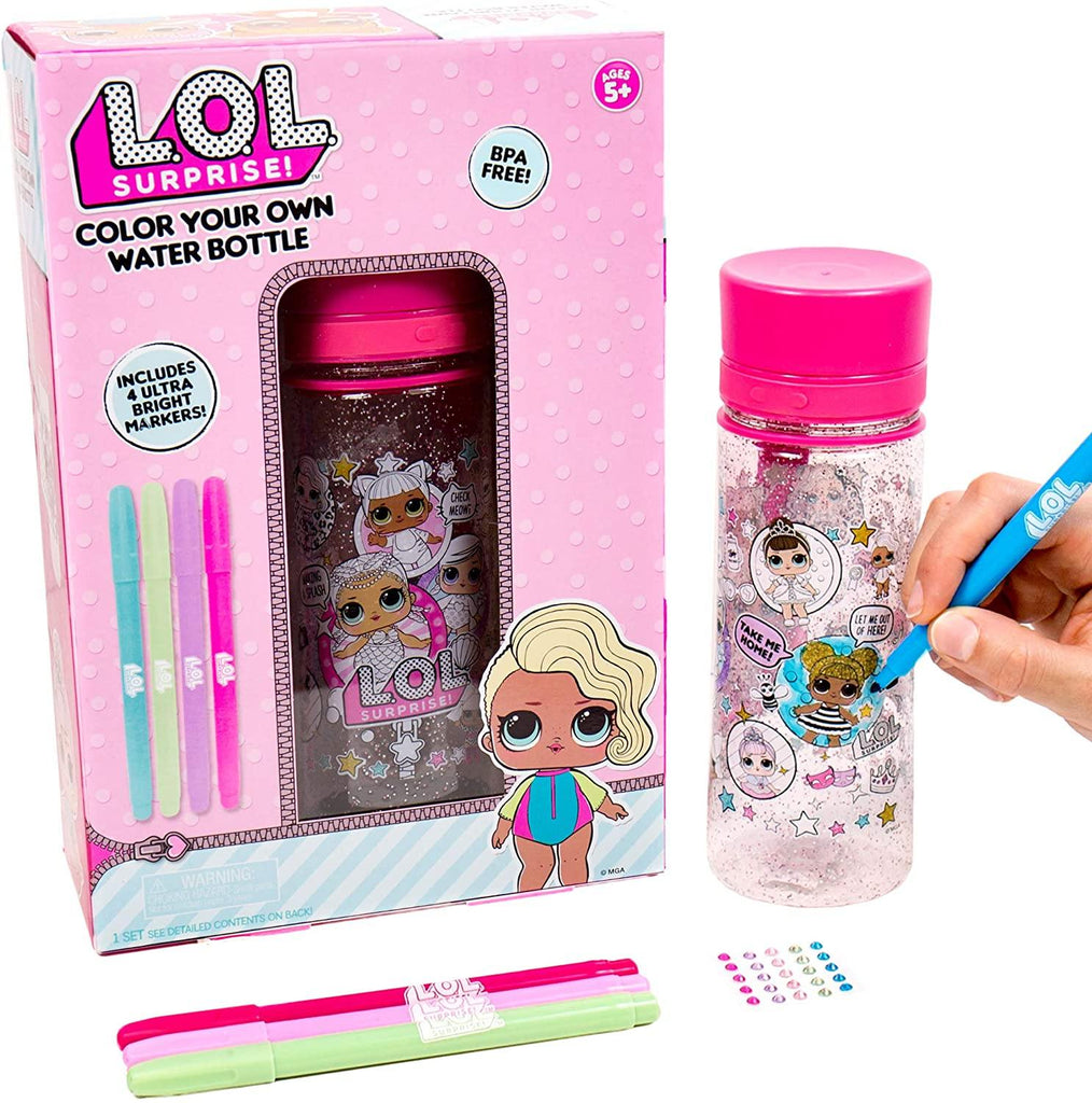 L.O.L. Surprise! Color Your Own Water Bottle - TheToysRoom