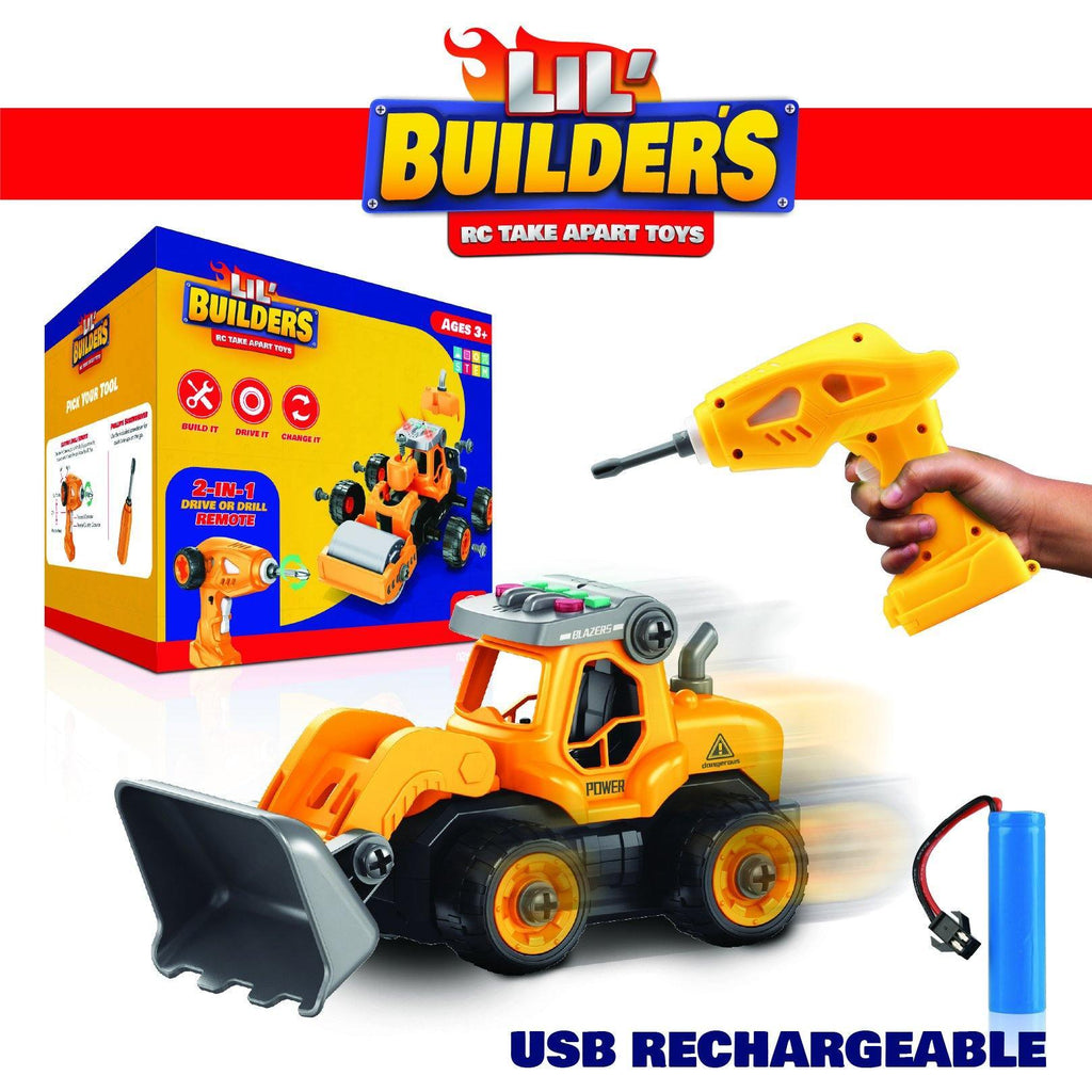 Lil Builders RC Truck Building Toys for Kids 4-in-1 Construction Truck - TheToysRoom