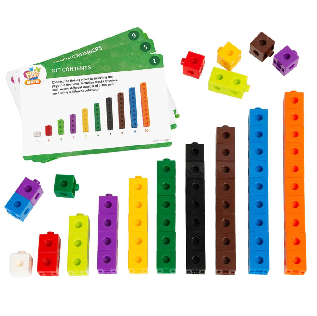 Linking Cubes Math Kit with Activity Cards - TheToysRoom