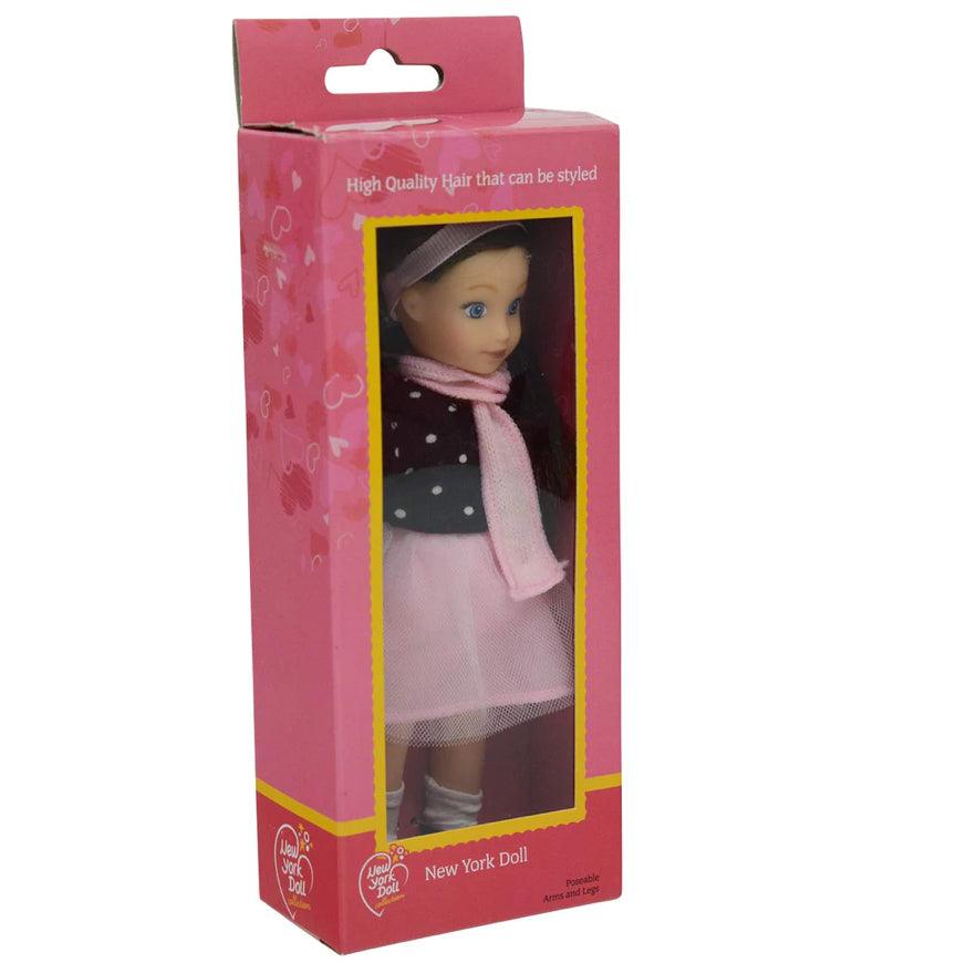 Mini Doll Eva - 6.5 Inch Vinyl Posable Doll - TheToysRoom
