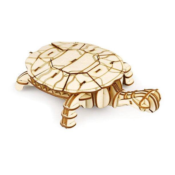 Modern 3D Wooden Puzzle Turtle - TheToysRoom