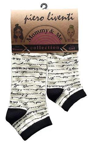 Mommy and Me Socks, Scribble, 2-Pair Socks - TheToysRoom
